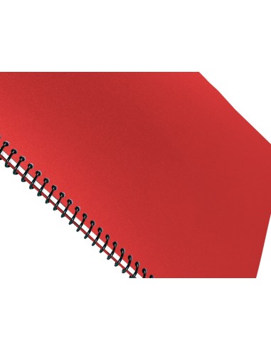 TAPA ENCUADERNACION PP DIN A4 ROJA ESPESOR 0,8 MM PACK 50**22532