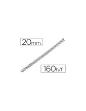 ESPIRAL CORTO METALICO Q-CON.56 4:1 20MM 1,2MM PACK 100**44350 2
