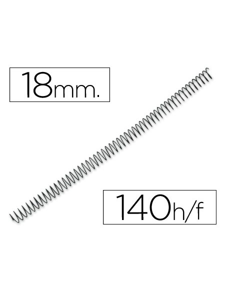 ESPIRAL METALICO Q-CON.64 5:1 18MM 1,2MM  100UD**64074