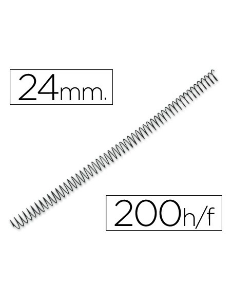 ESPIRAL METALICO Q-CON.64 5:1 24MM 1,2MM 100UD**44371