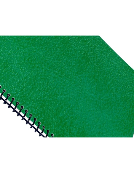 TAPA ENCUADERNACION CARTON GOFRADO DIN A4 VERDE-UD 50 UD.**28074