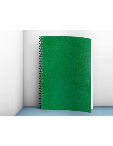 TAPA ENCUADERNACION CARTON GOFRADO DIN A4 VERDE-UD 50 UD.**28074