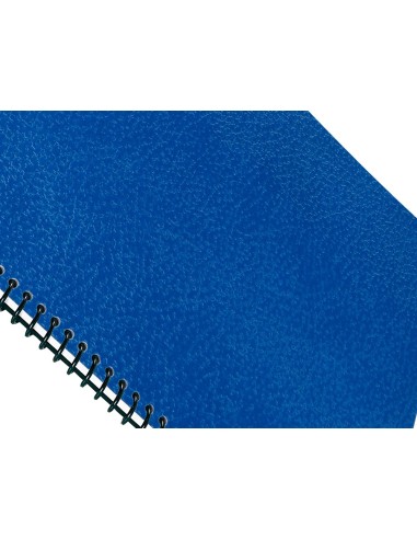 TAPA ENCUADERNACION CARTON GOFRADO DIN A4 1MM  AZUL PACK 50**28075