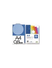 TAPA ENCUADERNACION LIDERPAPEL PP.ONDULADO A4 0.8 MM AZ PAQUETE 50U. 2