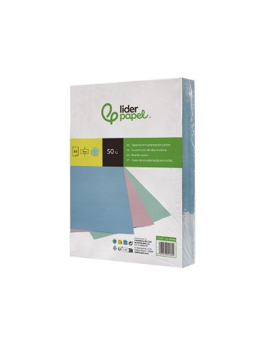 TAPA ENCUADERNACION  CARTON A4 1MM CEL. PQ.DE 50 UD.