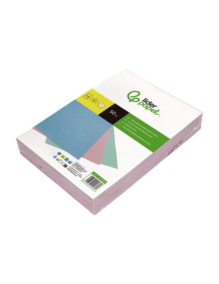 TAPA ENCUADERNACION  CARTON A4 1MM ROSA PQ.DE 50 UD.