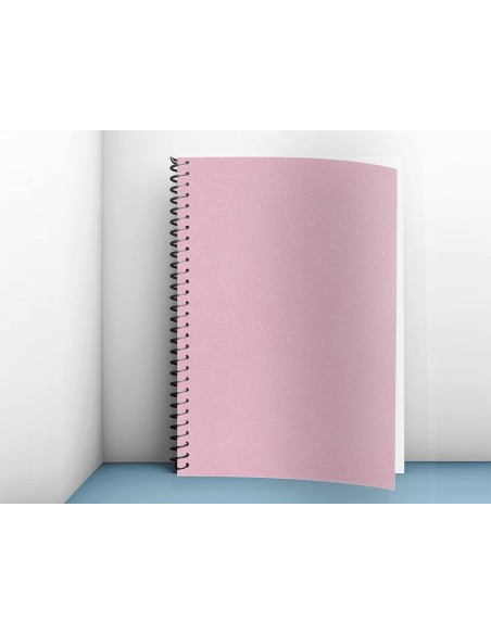 TAPA ENCUADERNACION  CARTON A4 1MM ROSA PQ.DE 50 UD.