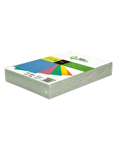 TAPA ENCUADERNACION  CARTON A4 0,9MM VE. FLUOR PQ.DE 50 UD.