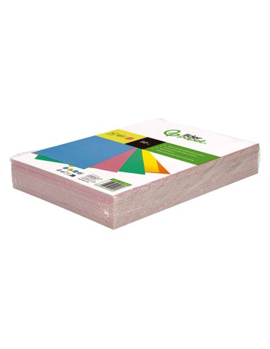 TAPA ENCUADERNACION  CARTON A4 0,9MM ROSA FLUOR PQ.DE 50 UD.