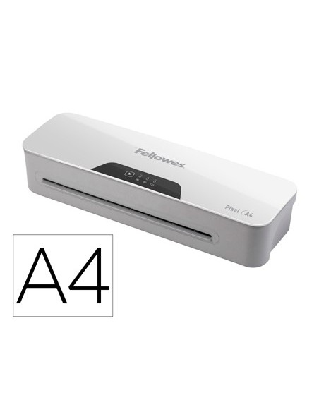 PLASTIFICADORA FELLOWES PIXEL A4 2 RODILLOS ANTIATASCO AUTO 125 MC