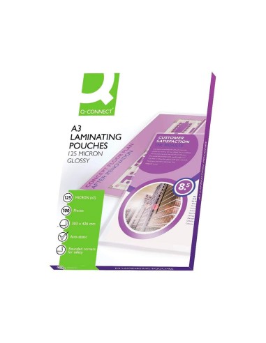 BOLSA PLAST. Q-CON.-303 X 426 MM 125 MC DIN A3 100UD**25120