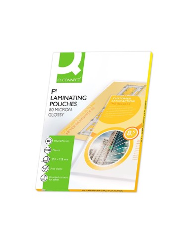 BOLSA PLASTIFICAR Q-CON.-325 X 220 MM 80 MC FL 100UD .**19471