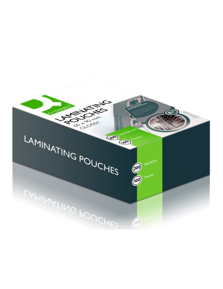 BOLSA PLASTIFICAR Q-CON.-90 X 60 MM 200 MC CARNET NIF 100UD**19465