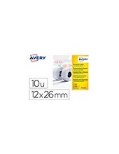 ETIQUETA AVERY 1 LINEA ADHESIVO PERMANENTE 26X12MM 1500UD BL. 2