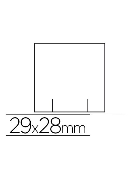 ETIQUETAS ADH. METO 9112782 TROQUELADA 29X28MM BL. 700UD.