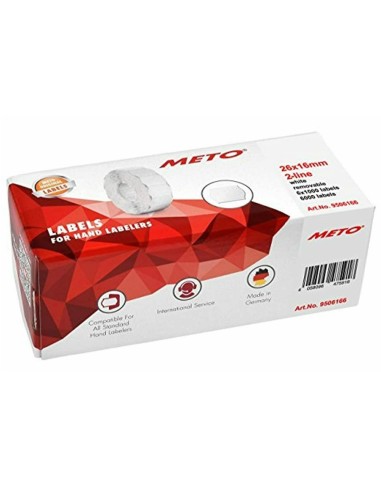 ETIQUETA ADH. METO 9133325 ONDUL. 26x12MM. BL. 1500UD.