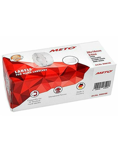 ETIQUETA ADH. METO 9133191 ONDUL. 26x16MM. BL.1200UD.