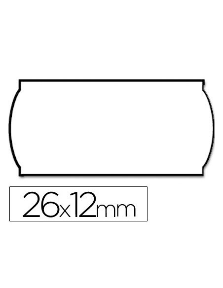 ETIQUETA ADH. METO 9156396 ONDUL. 26X12MM. REMOV. BL.1500UD.