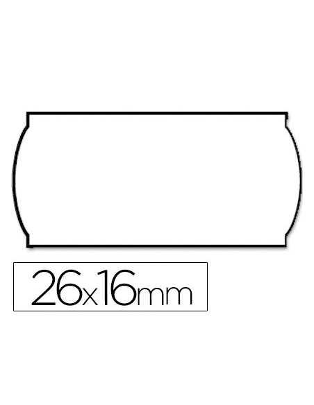 ETIQUETAS ADH. METO 9112801 ONDUL. 26X16MM 1200UD.