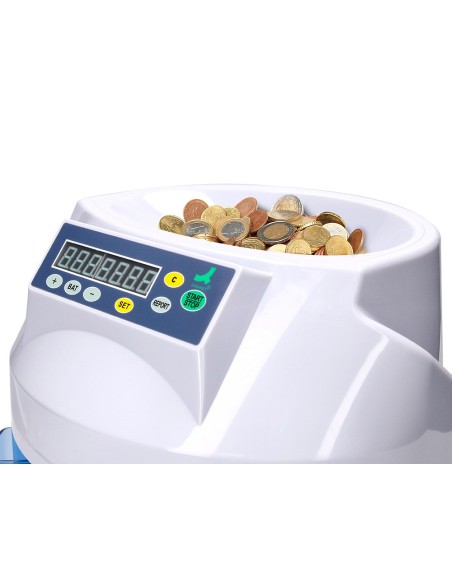 MAQUINA Q-CON.CONTADORA Y CLASIF.A MONEDAS SUMA RESTA Y TOTALIZA