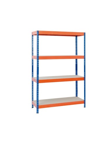 ESTANTERIA MET.AR STORAGE200X100X60CM 4 EST.430KG POR EST.