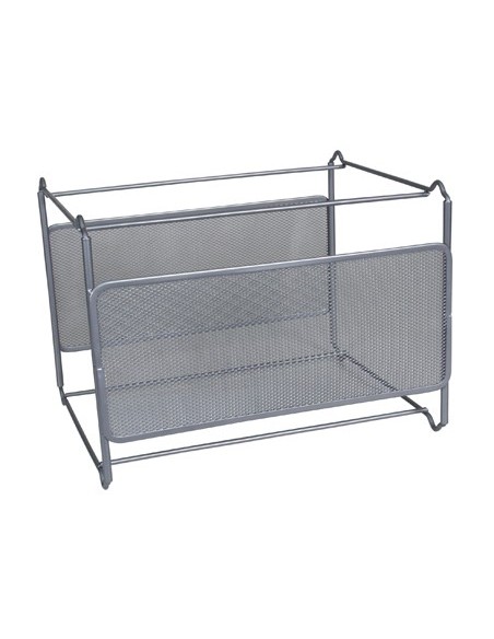 SOPORTE CARPETAS COLGANTE A4 Q-CONNECT REJILLA PLATA