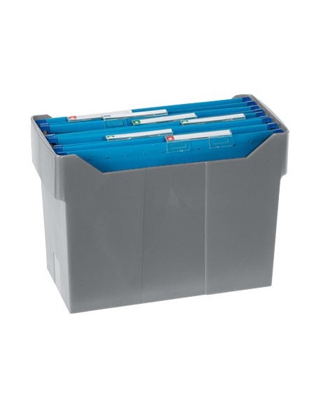 SOPORTE SOBREMESA POLIESTIRENO CARPETAS COLGANTE A4 ARCHIVO 2000 GRIS