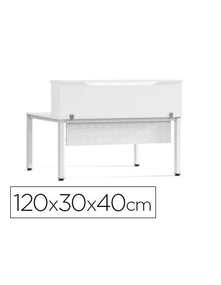 MOSTRADOR ALTILLO ROCADA METAL EXECUTIVE 120X30X40CM.AW04 BL./BL.