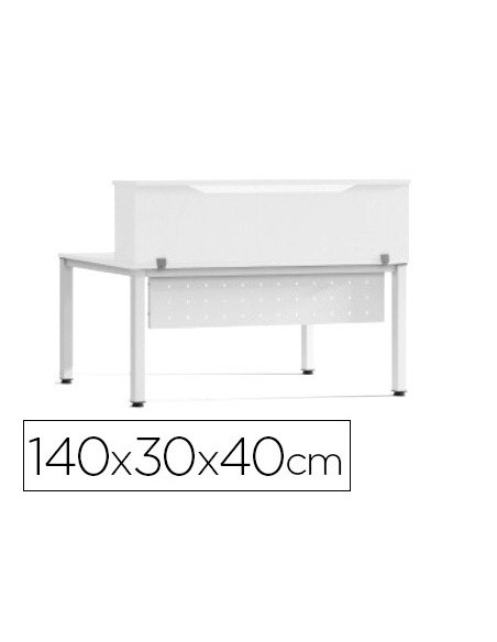 MOSTRADOR ALTILLO ROCADA METAL EXECUTIVE 140X30X40CM.AW04 BL./BL.