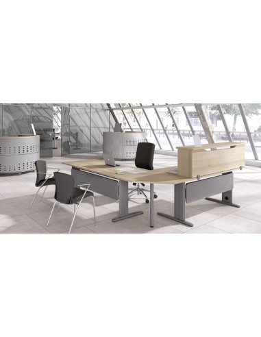 MOSTRADOR ALTILLO ROCADA METAL EXECUTIVE 140X30X40CM.AW04 BL./BL.