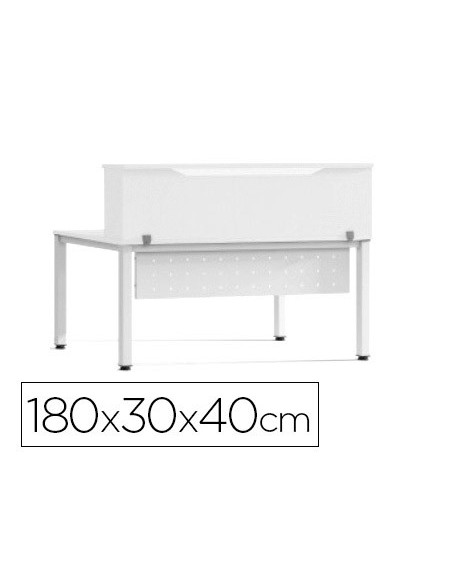 MOSTRADOR ALTILLO ROCADA METAL EXECUTIVE 180X30X40CM.AW04 BL./BL.
