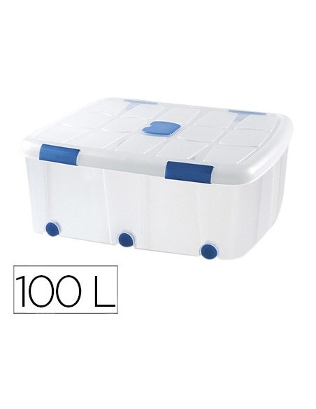 CONTENEDOR PLASTICO PLASTICFORTE 100LT.N 15 TPTE.T.330X800X600 MM