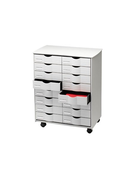 MUEBLE AUXILIAR FAST PARA OFICINA NG.16 CAJ. EN 2 COLUMNAS GRIS5X3