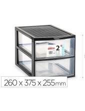 CAJONERA PLASTIFORTE EBRO 2 CAJONES NG.260X375X255MM