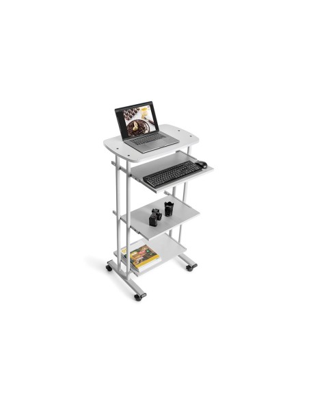 MESA PC ROCADA RD-5220 EST.MET.BAND.REGULABLES TECLADO EXTRAIBLE