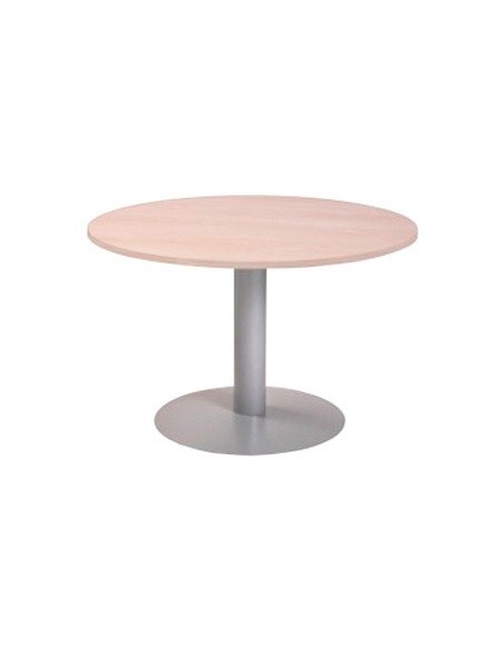 MESA REUNION ROCADA MEETING 3006AT04 ACERO GRIS BL.120CM.DIAM.