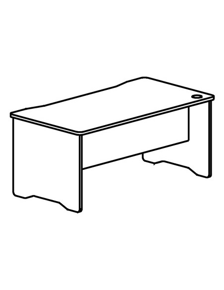 MESA OFICINA ROCADA WORK 140X84 CM ACABADO AA01 HAYA/HAYA