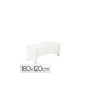 MESA ROCADA SERIE WORK 180X120 CM IZQUIERDA ACABADO AW04 BL/BL 2