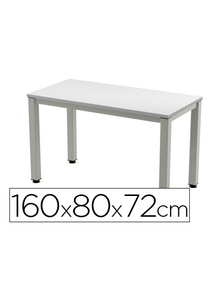 MESA ROCADA EXECUTIVE 160X80 AL/GRIS