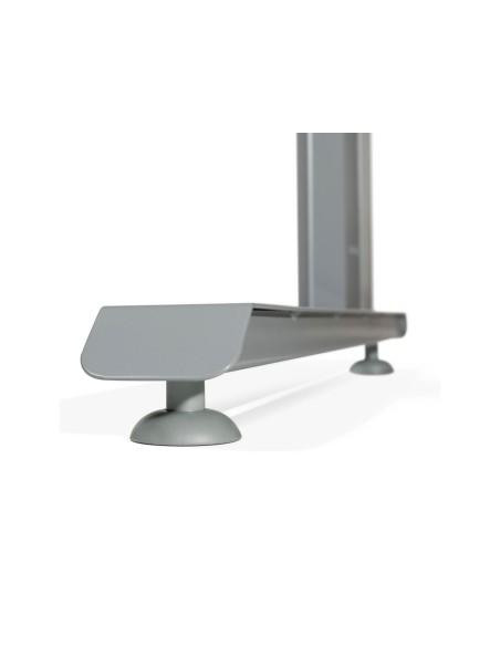 MESA DE OFICINA ROCADA METAL 2001AC04 ALUMINIO /BLANCO 140X80 CM