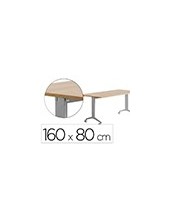 MESA ROCADA 2002FD08 TABLERO ABATIBLE ALUMINIO/ROBLE 160X80 CM 2