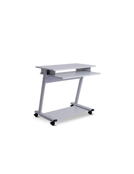 MESA PC ROCADA RD-9100 SIST. BLOQ.  RUEDAS EST.MET.BAND.TECL EXTRABLE