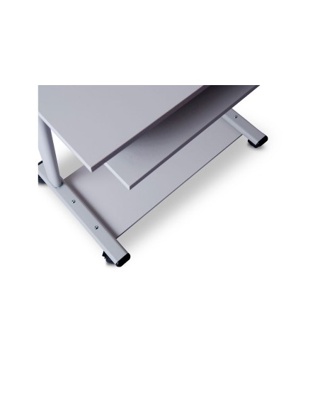 MESA PC ROCADA RD-9100 SIST. BLOQ.  RUEDAS EST.MET.BAND.TECL EXTRABLE