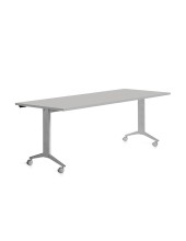 MESA OFICINA ROCADA 180X80CM TABLERO ABATIBLE 90 FD02 ALUMINIO/GRIS