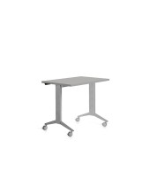 MESA OFICINA ROCADA 120X60CM TABLERO ABATIBLE 90 FD02 ALUMINIO/GRIS