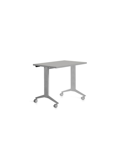 MESA OFICINA ROCADA 120X60CM TABLERO ABATIBLE 90 FD02 ALUMINIO/GRIS