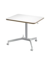 MESA LEITZ ERGO REG.EN ALTURA NEUMATICA TABLERO 80X60 CM 4 RUEDAS BL.