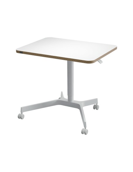 MESA LEITZ ERGO REG.EN ALTURA NEUMATICA TABLERO 80X60 CM 4 RUEDAS BL.