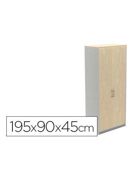 ARMARIO ROCADA 4 EST.2 PUERTAS STORE 195X90X45 CM AB04 AL./BL.