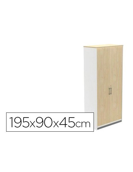 ARMARIO ROCADA 4 EST.2 PUERTAS STORE 195X90X45 CM AW04 BL./BL.